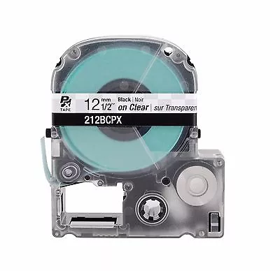 K-Sun 212BC Black On Clear PX Tape 1/2  KSun 12mm Epson 212BCPX • $19.44