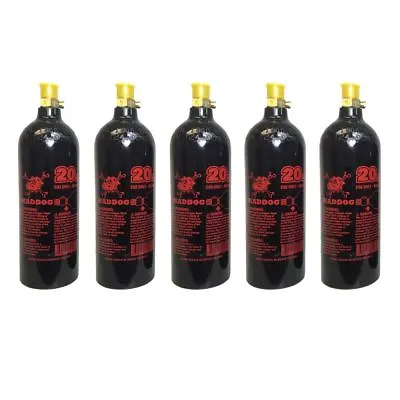 Maddog 20 Oz Refillable Aluminum CO2 Paintball Tank 5 Pack • $144.99