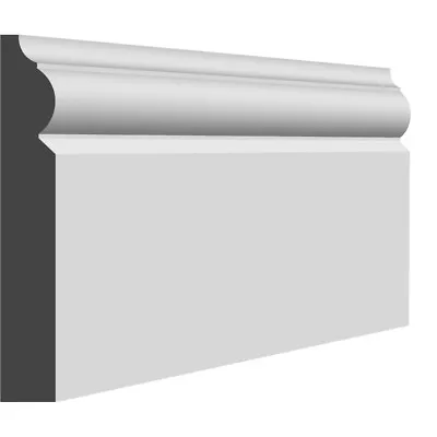 Torus 324 Mdf Skirting Board - 18mm - Primed / Unprimed • £16.87