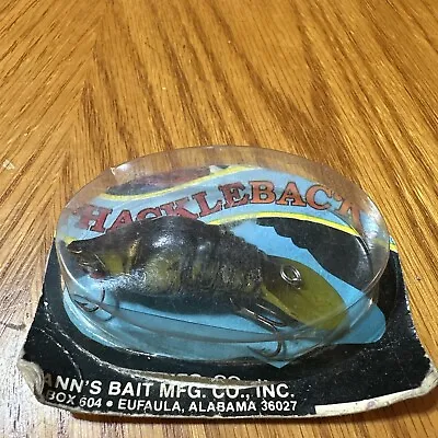 Vintage Mann's Hackleback Crawdad Fishing Lure Nos • $16.95