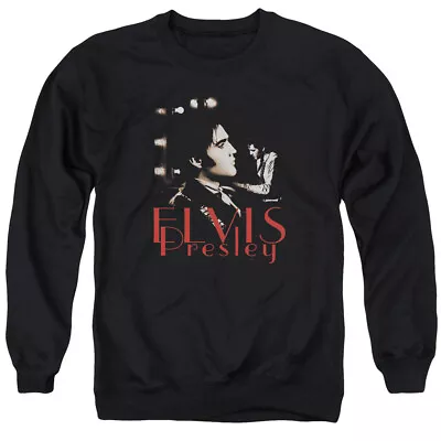 Elvis Presley Memories Crewneck Sweatshirt Licensed Music King Of Rock Black • $24.49