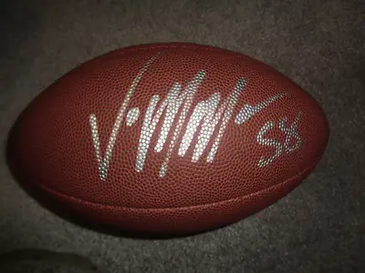 Von Miller Denver Broncos Autographed Wilson Football GA Coa • $93