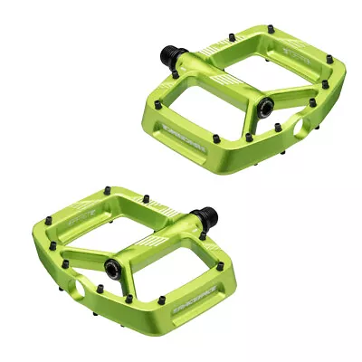 RaceFace Aeffect R Platform MTB Pedals 9/16  Aluminum Body Removable Pins Green • $111.86