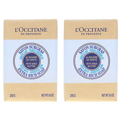 L'Occitane Shea Milk Bar Soap 8.8 Oz 2 Pack • $27.66