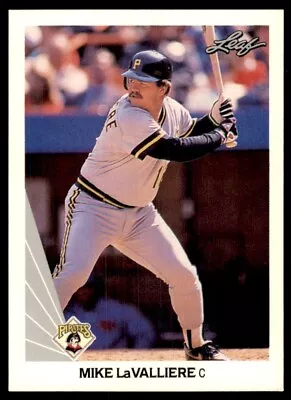 1990 Leaf Mike Lavalliere Pittsburgh Pirates #32 • $2