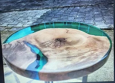 Epoxy Resin Coffee Table Top / Round Dining Table Top Epoxy Wooden Table Top • $165.99