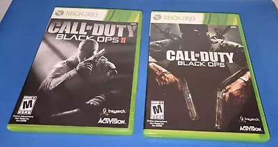 Two Call Of Duty Xbox 360 Games Black Ops And Black Ops 2 • $15.75