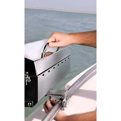 Quick Release Inboard Outboard Boat Rail Barbecue Marine Grill Mount Adapter • $93.39