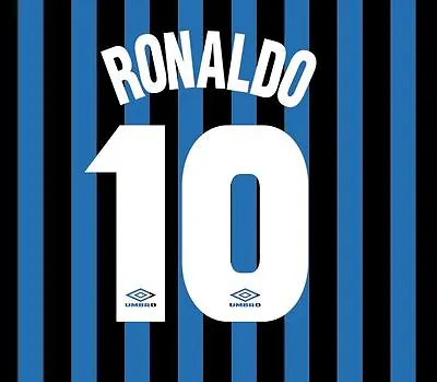 £11.50 • Buy Ronaldo 10 Inter Milan 1997-1998 Home Football Nameset For Shirt