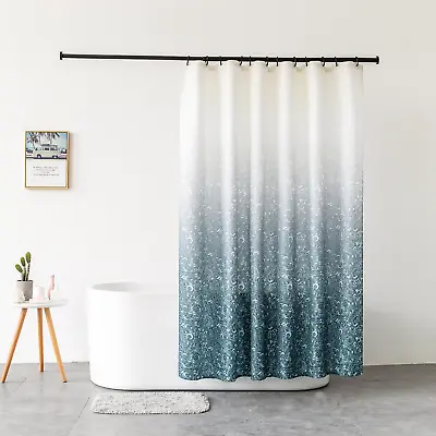 Printed Shower Curtains Waterproof Polyester Fabric Long Bathroom Shower Curtain • £9.69