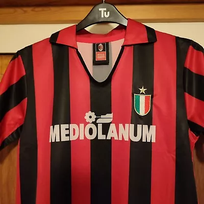 Vintage AC Milan 1988 Home Football Shirt Size S Official Licenced Product  • £16.99