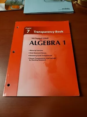  McDougal Littell Algebra 1: Chapter 7 Transparency VERY GOOD • $3.99