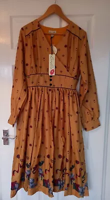 Lindy Bop Kara Cats & Kittens Fit & Flare Dress 14 BNWT • £15