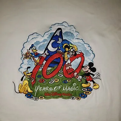 VINTAGE 2000 Walt Disney World 100 Years Of Magic Embroidered Design T Shirt XL • $14.99