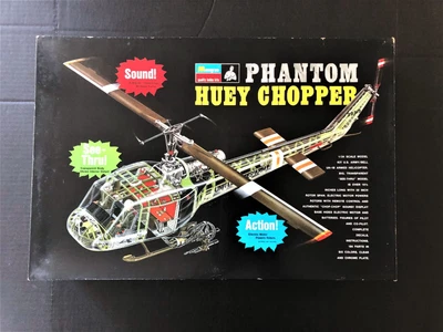 $650 • Buy Vintage 1969 Monogram Phantom Huey Chopper Model Kit Scale 1:24 PA226