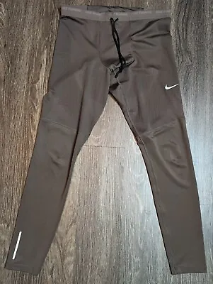 NWT Nike Phenom Elite Men's Running Tights Brown CZ8823-004 Size XL • $44.95