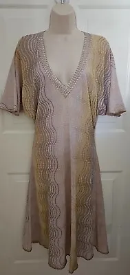 Missoni Mare Orange Label Viscose Knit Maxi Dress Cover Up Size 46 / US 10 • $129