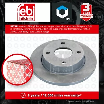 2x Brake Discs Pair Solid Fits FORD FIESTA Mk4 1.4 Front 96 To 00 239.7mm Set • £37.24
