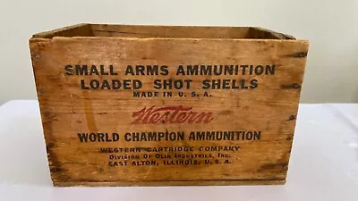 Vintage Wooden Western World Champion Ammunition Crate - 12 Ga • $39.99