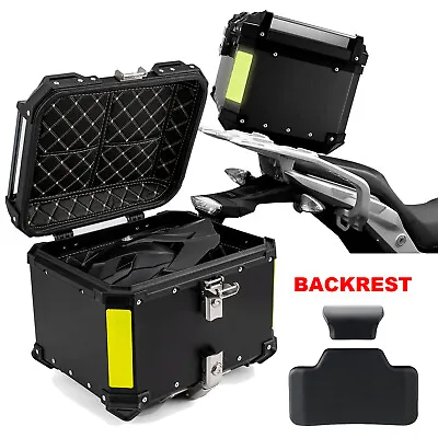 45L Motorcycle Rear Top Case Tail Box Waterproof Luggage Scooter Trunk Storage • $95.90