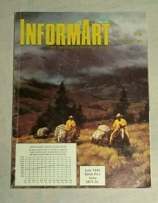 InformArt Magazine Western Southwestern Wildlife Themed Art July/Aug 1992 • $7.99