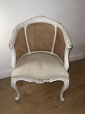 Gorgeous Vintage French Bergere Style Cane Backed Chair  • £40