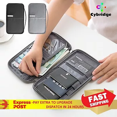 $12.95 • Buy Waterproof Passport Holder Travel Document Wallet RFID Bag Family Case Organizer