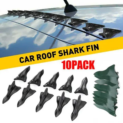 10PCS Shark Fin Diffuser Vortex Generator Car Wing Roof Spoiler Bumper Kits • $8.99