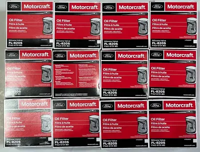 NEW Motorcraft FL820S Oil Filters Case Of 12 Bulk Pack FL820SB12 FL820S OEM • $70.95