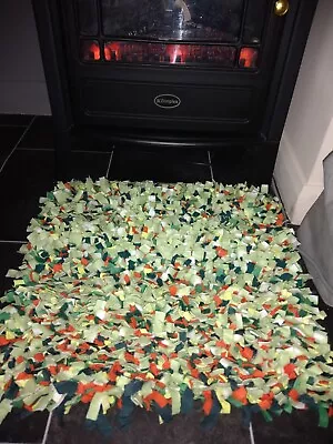 Handmade Rag Rug 45cm X 45cm • £25