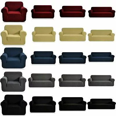 $13.99 • Buy Stretch Thick Sofa Covers 1 2 3 4 Seater Couch Chair Cover Slipcover Protector