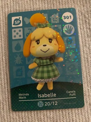 301 ISABELLE Animal Crossing Amiibo Card 301  # Authentic ACNH • $1.90