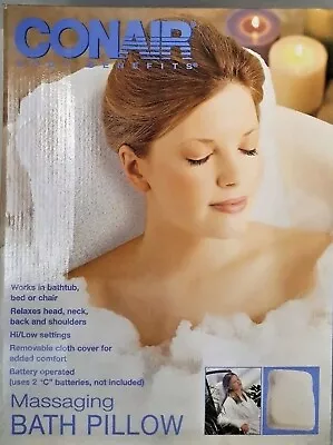 CONAIR Massaging Bath Pillow UW1 • $25.99