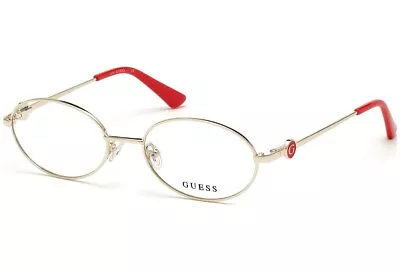 GUESS GU2758 032 Gold Metal Oval Optical Eyeglasses Frame 53-18-140 GU 2758 RX • $79.60