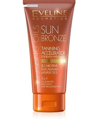 £7.89 • Buy Eveline Sun Bronze Tanning Accelerator 150ml  Lotion Cream Tan Bronzing Sunbed 