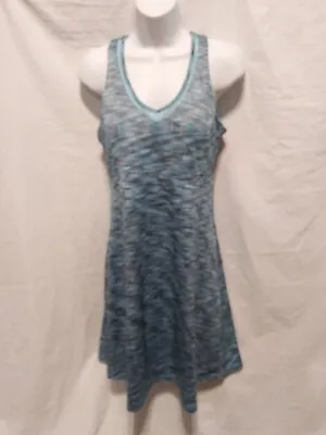 MPG Mondetta Performance Gear~M~Sleeveless Travel Dress Teal Combo Bra NWT~1A • $16.99