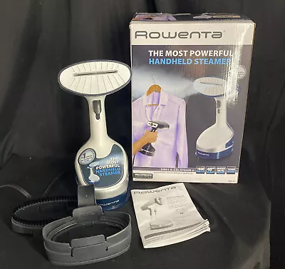 Garment Fabric Steamer Rowenta X-Cel DR8120 Powerful Blue Silver Handheld Tested • $10.49