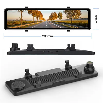 $479.97 • Buy 11.8 Touch Screen Rear View Mirror Car Dash Cam Reversing Recorder Camera