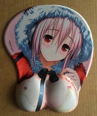 £4.50 • Buy Unofficial Super Sonico Mouse Pad Wrist Rest Breast Booba Oppai Anime