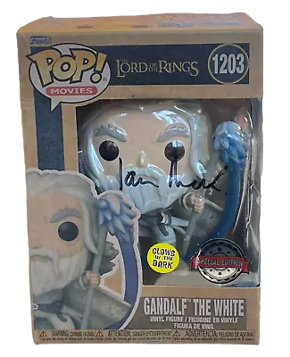 Sir Ian Mckellen Signed Gandalf The White Lord Of The Rings Funkopop! 2 • £325