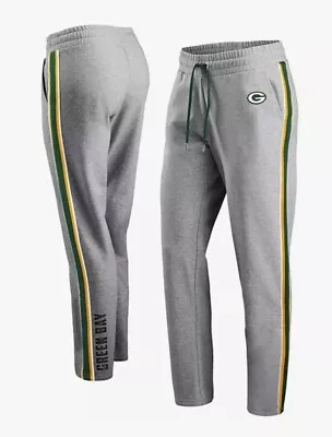 Women's Green Bay Packers Heathered Gray Plus Size Sweatpants 1X • $27.99