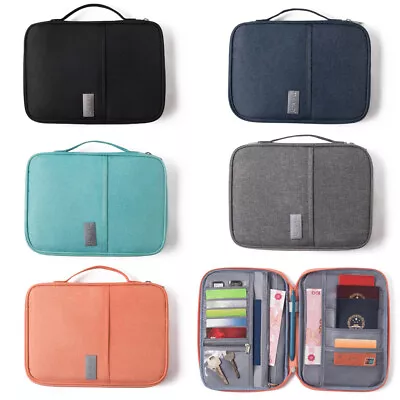 $11.89 • Buy Passport Holder Travel Document Wallet RFID Bag Family Case Organizer Waterproof