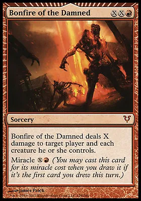 1x Bonfire Of The Damned Avacyn Restored MtG Magic Red Mythic Rare 1 X1 Card • $12.95