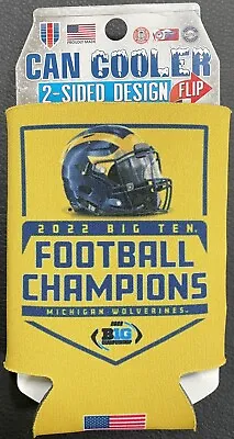 Wincraft University Of Michigan Football 2022 Big Ten Champions Can Cooler • $9.99