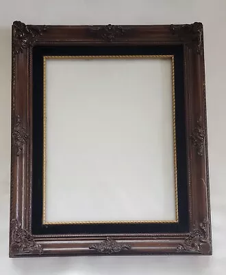 Vintage BROWN ORNATE / Victorian Wall Hanging PICTURE MIRROR Art FRAME • $45.99