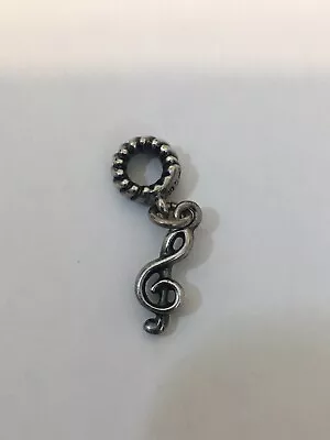 Sterling Silver MA Music Note Treble Clef Dangle Bracelet Charm Bead  • $16.95