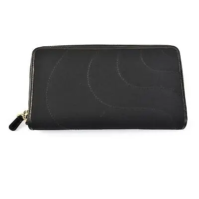 MONTBLANC  Starisma : Black Canvas & Leather Zip-Around Organizer Wallet (mo) • $169.99