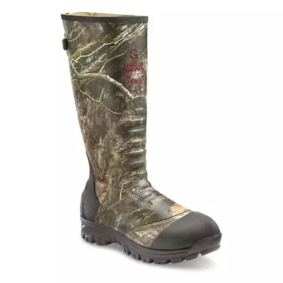 Mens Ankle Fit Insulated Rubber Hunting Boots 2400-gram Mossy Oak Snow Rain New • $138.57