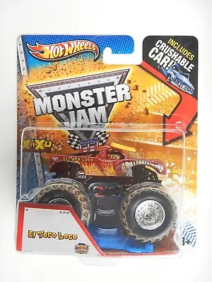 El Toro Loco (Mud Treads) Monster Jam Truck (Hot Wheels)(Crushable Car)(2013) • $8.99