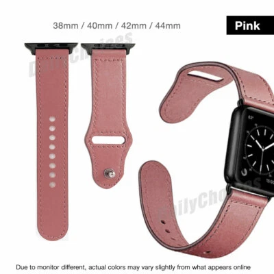 $9.95 • Buy Genuine Leather Strap IWatch Band For Apple Watch Series 7 6 5 4 3 2 SE 38-45mm